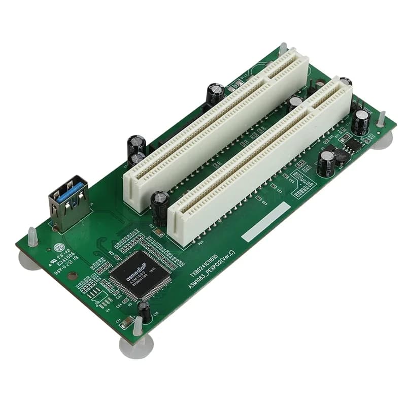 Adaptateur PCI-Express vers PCI, carte PCIe pour touristes, fente Pci, 6 000 cartes USB 3.0, convertisseur de cartes à ajouter, crucB024