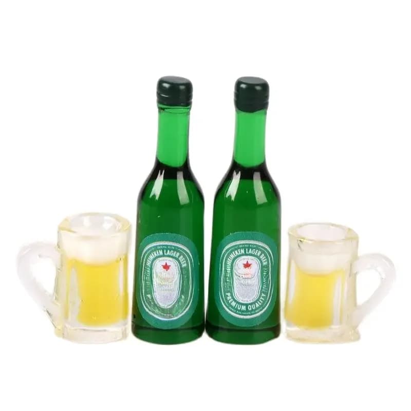 Jouets miniatures Simulation vin bière boisson bouteilles modèle maison de poupée accessoires pour Barbies Ob11 BJD poupée nourriture semblant jouer