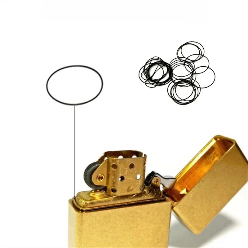 12 pièces, joints toriques en caoutchouc étanches pour briquet Zorro 912, accessoires de réparation et d’amélioration pour briquet à essence ZORRO, comprenant le boîtier et les éléments de meulage.