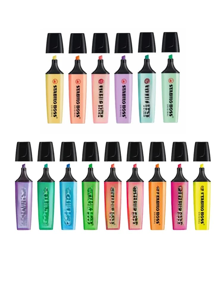 STABILO BOSS ORIGINAL-Surligneurs pastel, stylos et marqueurs de texte, technologie