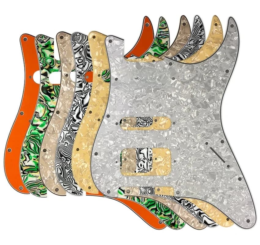 Xinyue JEAccessrespiration-Garde-boue sans trou de contrôle pour Fender Strat, 11 trous de vis, norme américaine et mexicaine, ST HSS JEScr, 514