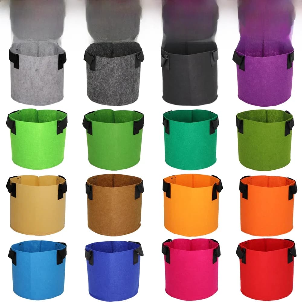RBCFHI 1-20 gallons coloré plante poussent sacs fleur légumes aération plantation Pot conteneur jardinage plante pochette avec poignées