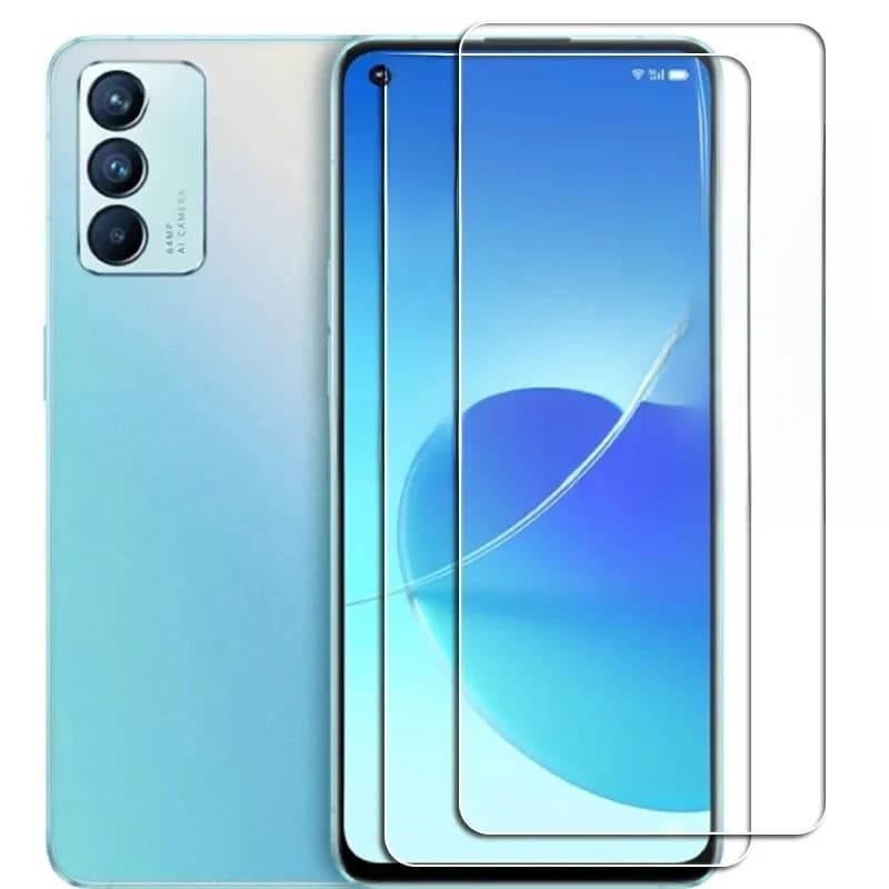 2 pièces pour OPPO Reno6 5G haute HD verre trempé protection sur RenO 6 PEQM00 Film de protection d'écran de téléphone