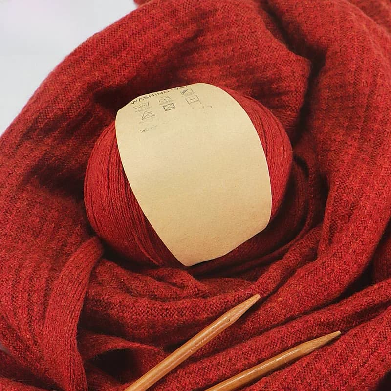 6 pièces de fil de laine de yak mongol bio naturelle non teinte pour tricot et crochet à la main, idéal pour la mode, les vêtements et les vêtements pour bébés.