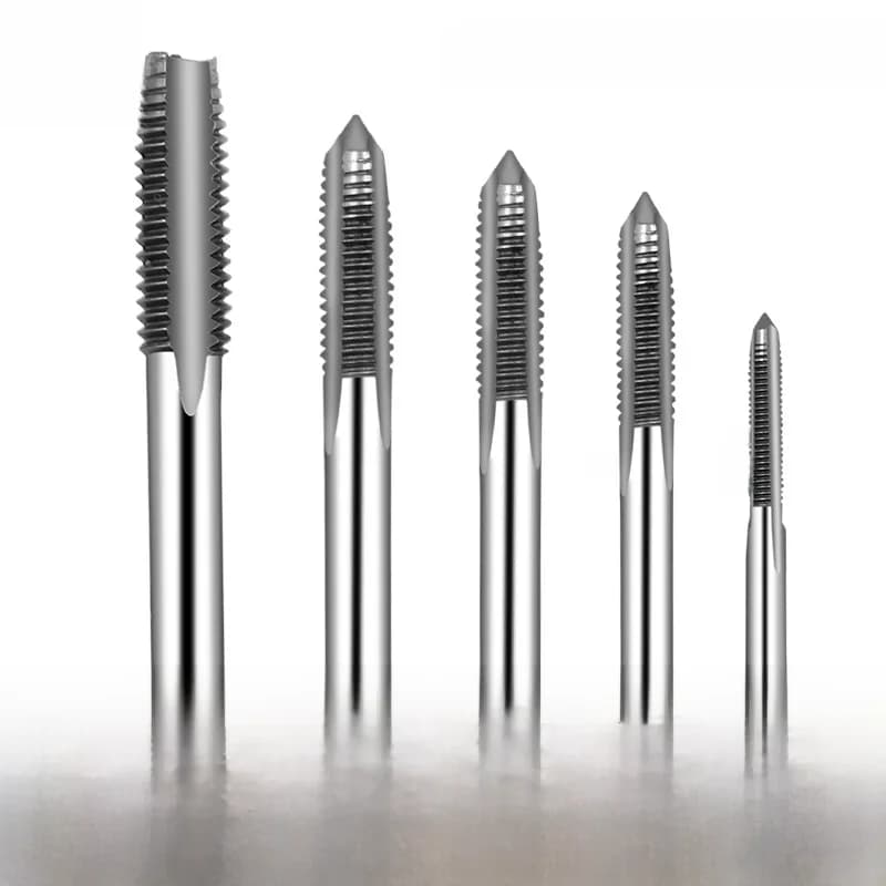 5 pièces Hss Machine filetage métrique bouchon taraud vis tarauds 3mm 4mm 5mm 6mm 8mm M3-M8 Kit de jeu filetage taraud perceuse M3 M4 M5 M6 M8
