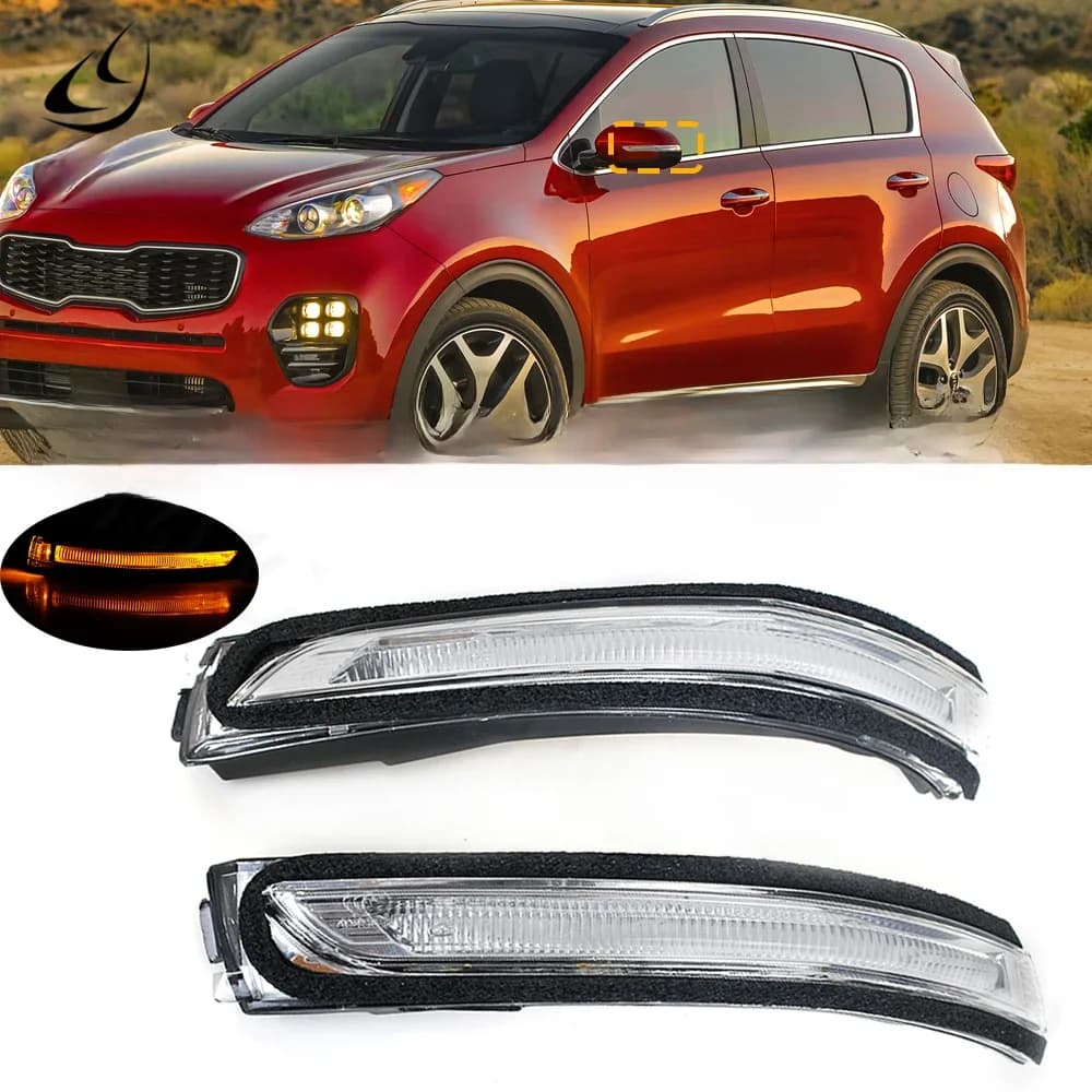 PMFC rétroviseur clignotant LED clignotant indicateur lampe pour Kia Sportage 2017 2018 87614D9000L 87624D9000R