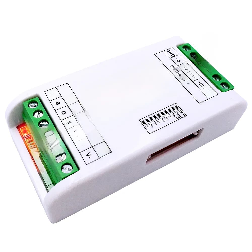 Contrôleur GIDEALED DMX512, 3 canaux / 4 canaux, décodeur RGB RGBW, variateur de lumière LED, utilisé pour contrôler les bandes LED DC12V-24V