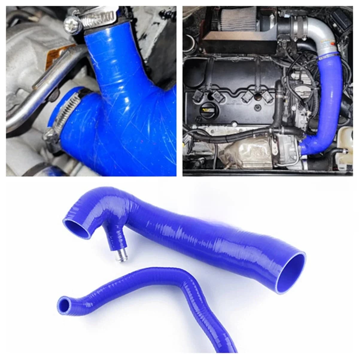 Pour Mini Cooper S R56 Clubman R55 R57 R58 R60 1.6T Moteur N14 Tuyaux d'admission d'air de suralimentation de turbo Tuyaux en silicone 1 pièce OU 2 pièces