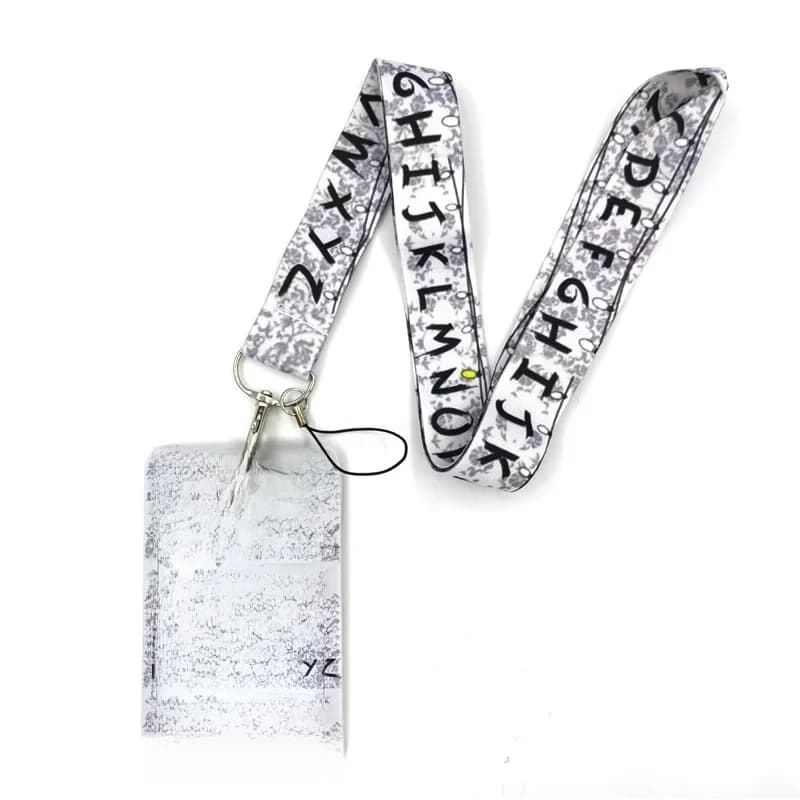 Lettres Anime lanière porte-Badge carte d'identité lanières téléphone portable corde clé lanière cou sangles porte-clés porte-clés