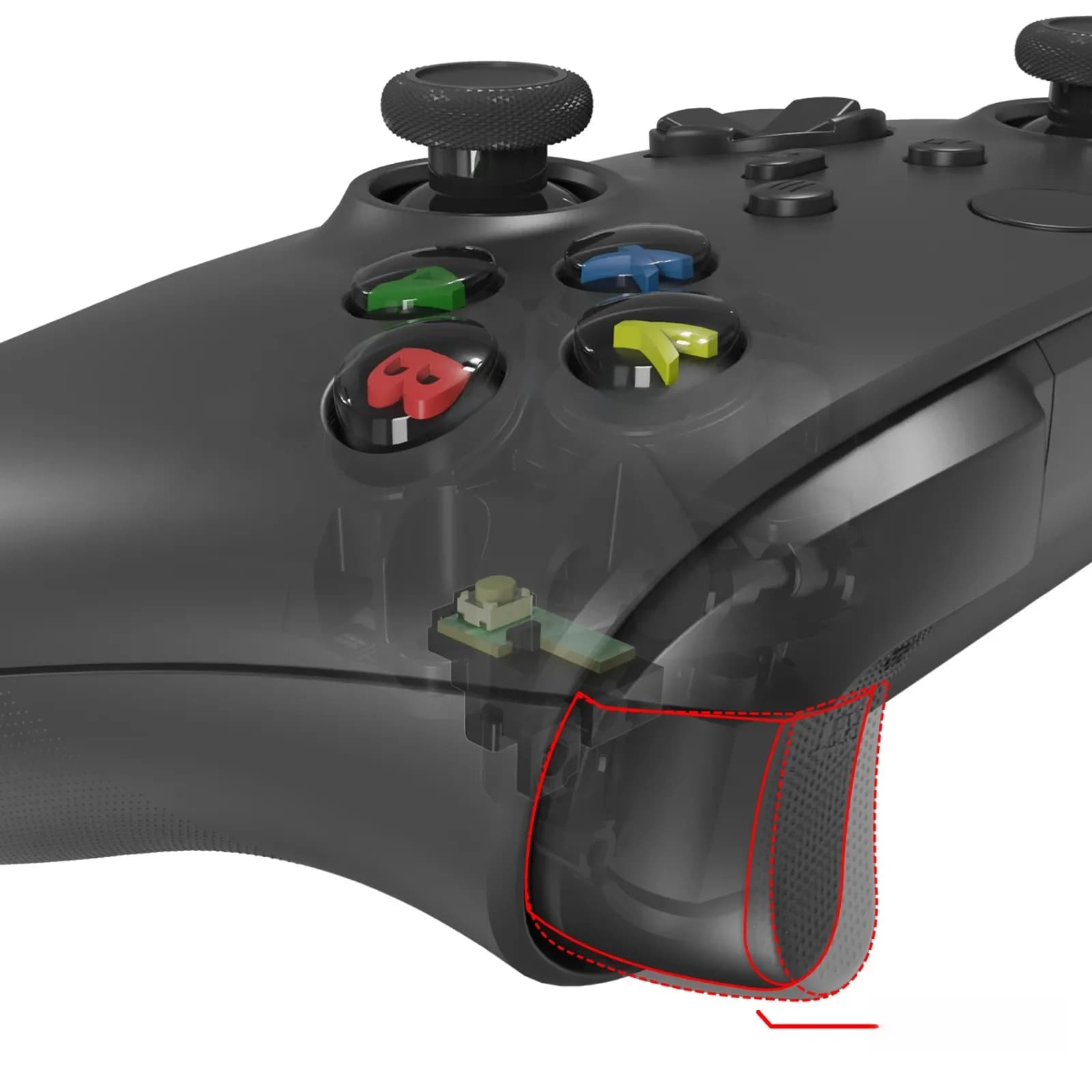 eXtremeRate Kit de déclenchement de cheveux Clicky, déclencheur de flash personnalisé, câble flexible, boutons d'épaule pour contrôleur sans fil Xbox Core