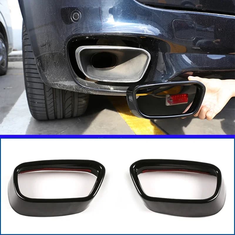 Pour BMW X5 F15 X6 F16 2014-18 style de voiture silencieux arrière tuyau d'échappement couvercle de sortie garniture accessoires extérieurs (pour la Version sport M)