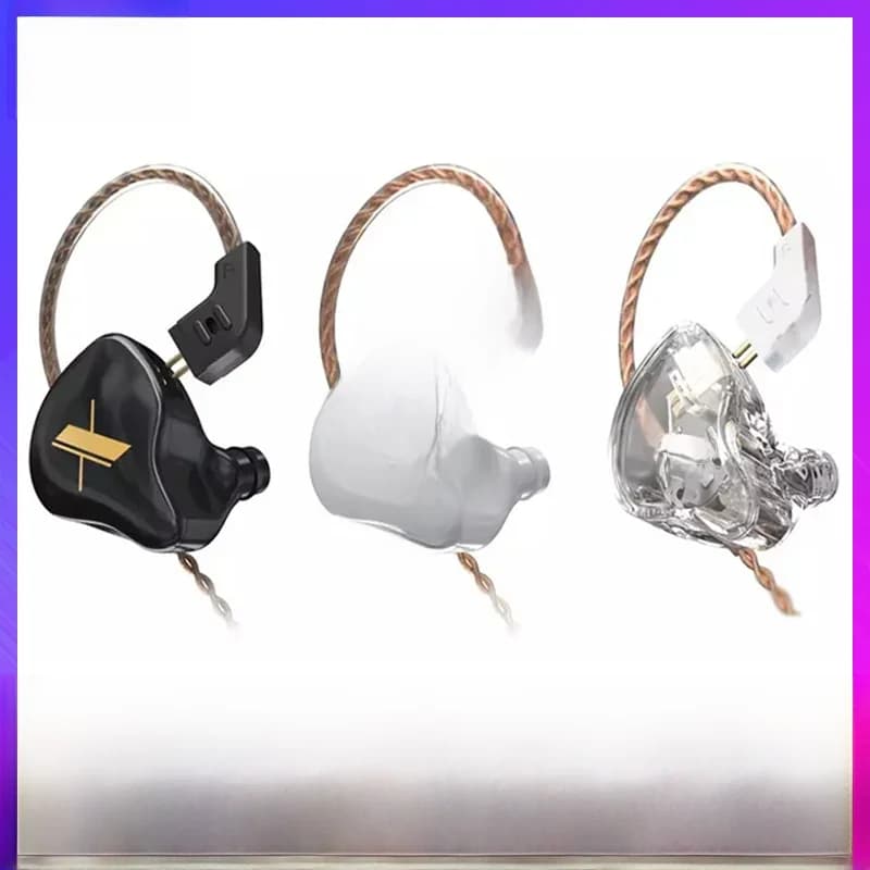 KZ EDX écouteurs filaires avec Microphone dynamique HIFI basse musique écouteurs dans l'oreille moniteur casque antibruit Sport casque