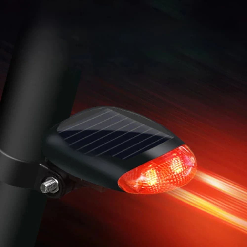 2 LED Rouge Vélo Lumière D'énergie Solaire 3 Modes Selle Lampe Rechargeable Vélo Arrière Feu arrière Accessoires De Vélo Lampe De Poche