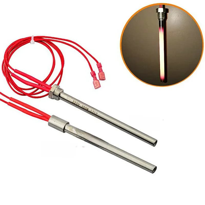 Allumeur de poêle à granulés, Tube chauffant à tige chaude, 10x140/150/170mm, filetage M16 x 1.5, pour poêle à gril de cheminée, 300/350W 220V
