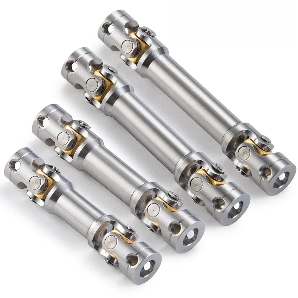 YEAHRUN – Joint d'arbre d'entraînement en métal argenté, pour modèle de camion tracteur Tamiya RC 1/14, mise à niveau de voiture, pièces de rechange, accessoires