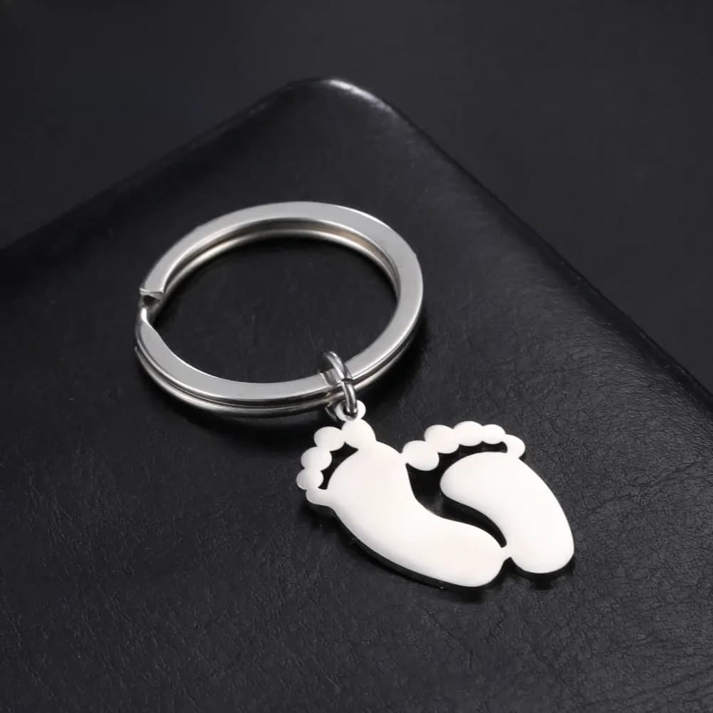 Porte-clés personnalisé avec nom et date, cadeau pour mère, femme, homme, père, maman, papa, porte-clés de voiture, bijoux en acier inoxydable