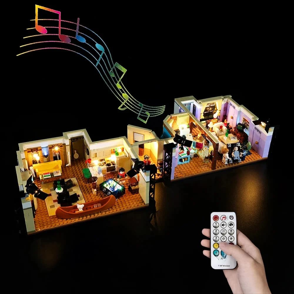 Kit d'éclairage LED pour LEGO 10292, blocs de construction d'appartements Friends, modèle non inclus
