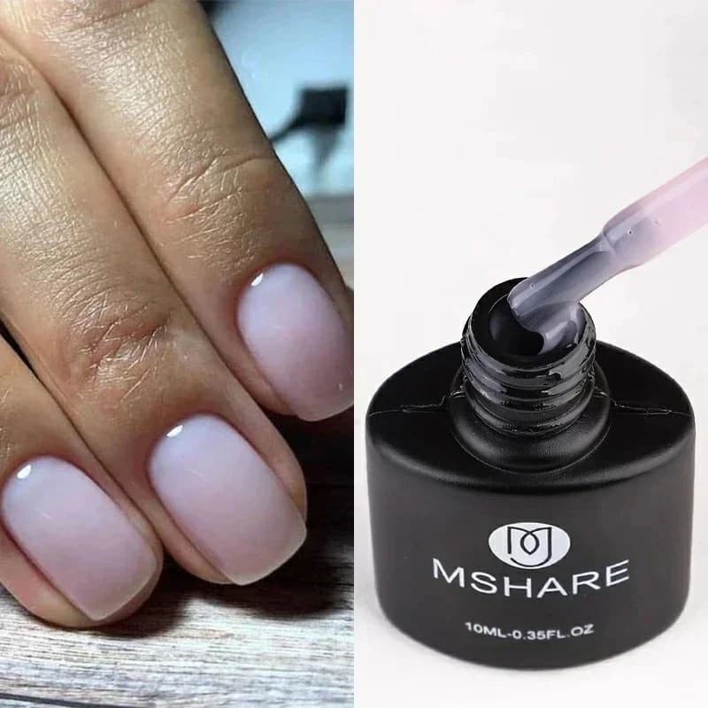 MSHARE vernis semi permanent à ongles Semi-Permanent, à séchage UV LED, à trempage, durci avec un sèche-ongles