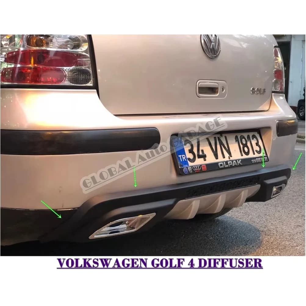 Extension de pare-choc arrière universel pour voiture, accessoire pour voiture Vw Golf 4, 1998 1999 2000 2001 2002 2003 2004