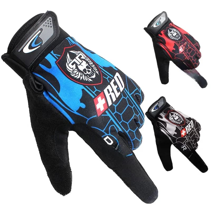 Gants pour hommes été printemps loup crâne respirant antidérapant écran tactile cyclisme sport moto exercice femmes gants de course
