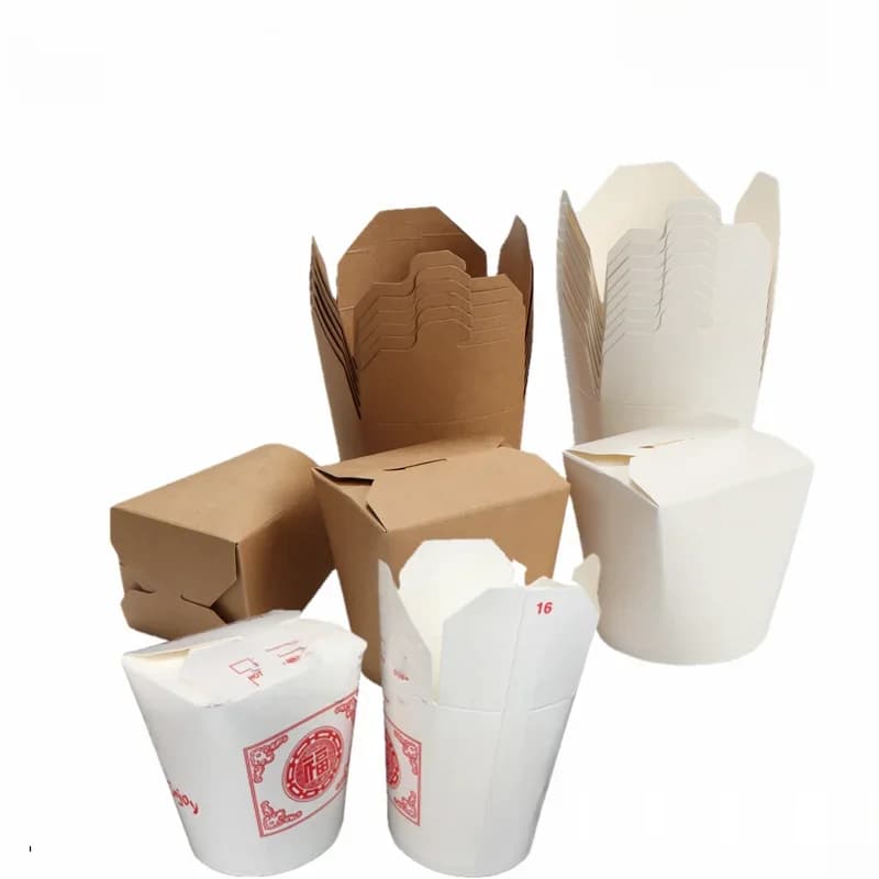 Paquet de 20/40/80 pièces récipients alimentaires à emporter jetables chinois-résistant aux fuites et à la graisse-boîte de préférence de fête préparation de repas