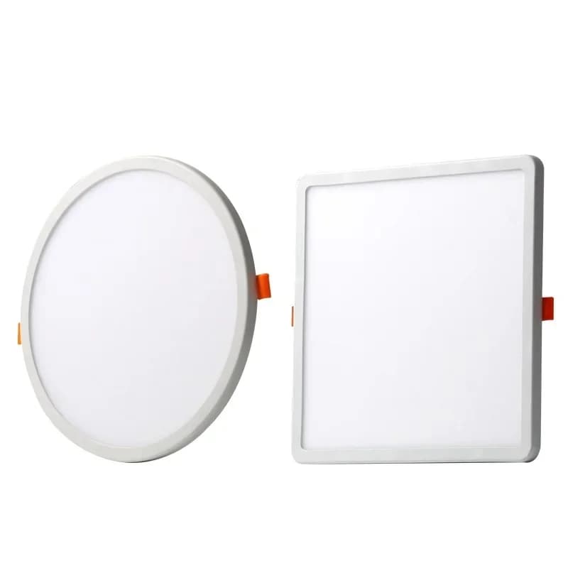 Plafonnier LED ultra fin encastré, 6W, 8W, 15W, 20W, 110V-220V, lampe de plafond ronde et carrée