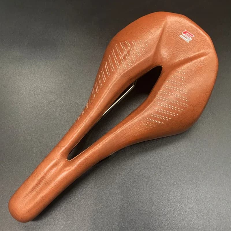 2023 TAOZIK 145mm marron simili cuir creux respirant léger selle de vélo de course siège de vélo