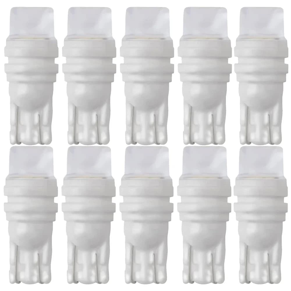 10X T10 W5W céramique 3D LED étanche cale plaque d'immatriculation lumières WY5W tourner côté lampe voiture lecture dôme lumière Auto ampoule de stationnement