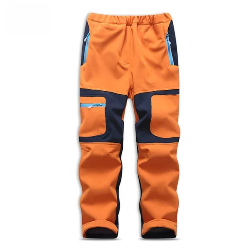 TRVLWEGO-Pantalon Chaud Coupe-Vent Imperméable pour Enfant, Pantalon de Randonnée, Ski, Extérieur, Soft Shell, Étudiant, Automne, Hiver