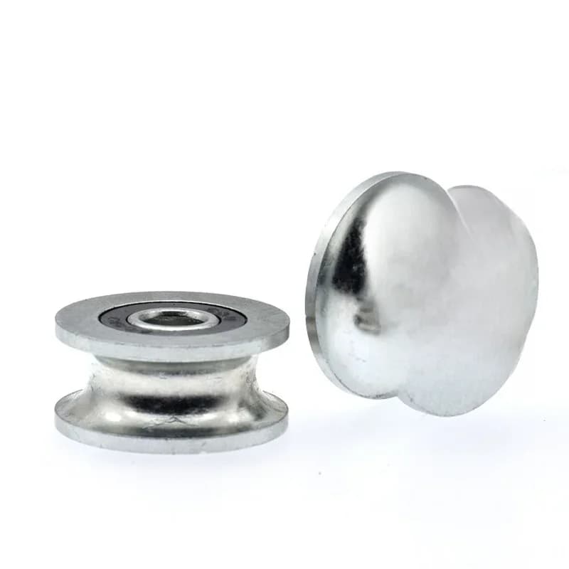 1 pièces 8*30*14mm poulie à roulement/roue en fer, roue rainurée en U, roue de guidage de piste 6x30x14mm 10mm/roue roulante, antirouille
