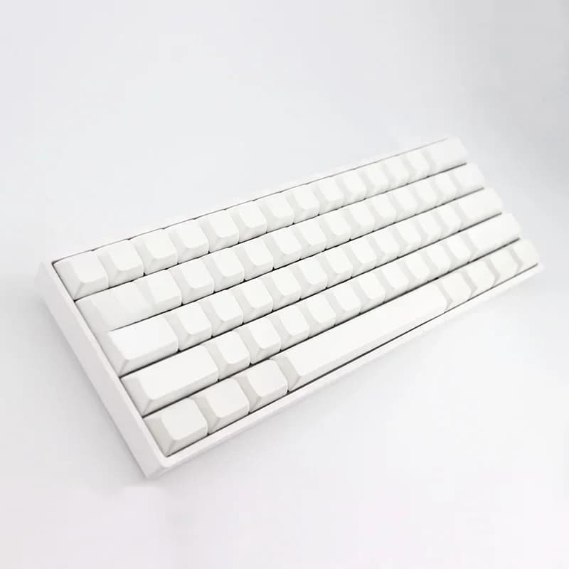 Capuchons de touches vierges pour clavier mécanique XDA, profil R1 personnalisé, blanc brouillard PBT, 154 prédire