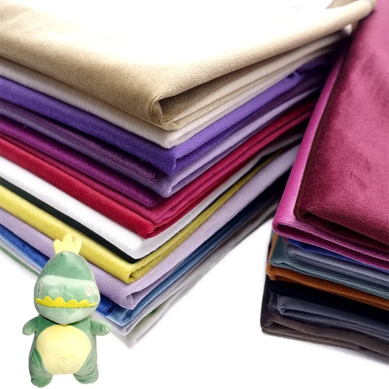 Tissu en velours solide 50x145cm, tissu d'oreiller de canapé fait à la main, tissu en peluche de velours doré, tissu de couture Anime épais 160g