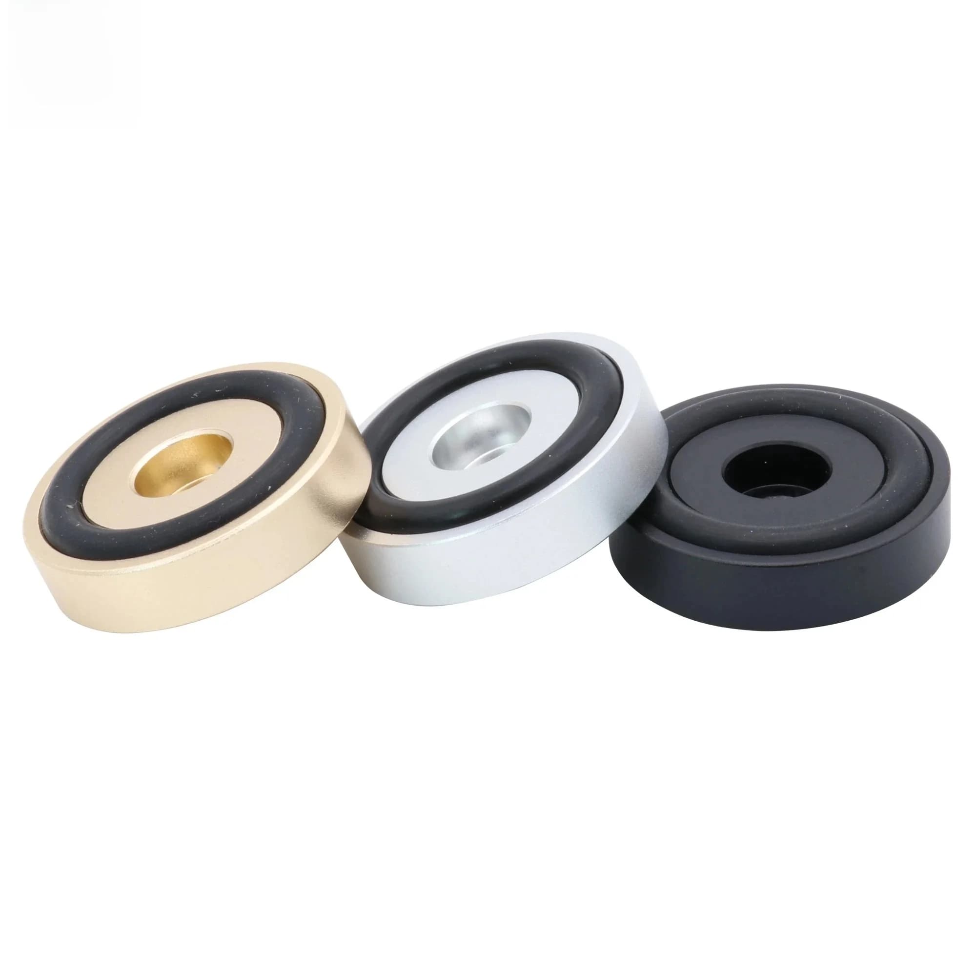 Base de support d'isolation de haut-parleur d'amplificateur 39x10mm, pieds en aluminium massif usinés CNC, lecteur CD, caisson de basses, Base d'ampli de guitare