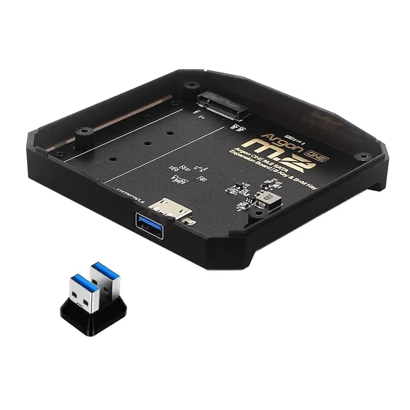 Carte d'extension Raspberry Pi 4 Argon M.2, USB 3.0 vers M.2 SATA M.2, Base adaptateur SSD pour boîtier Argon ONE/ONE V2/Nanosound