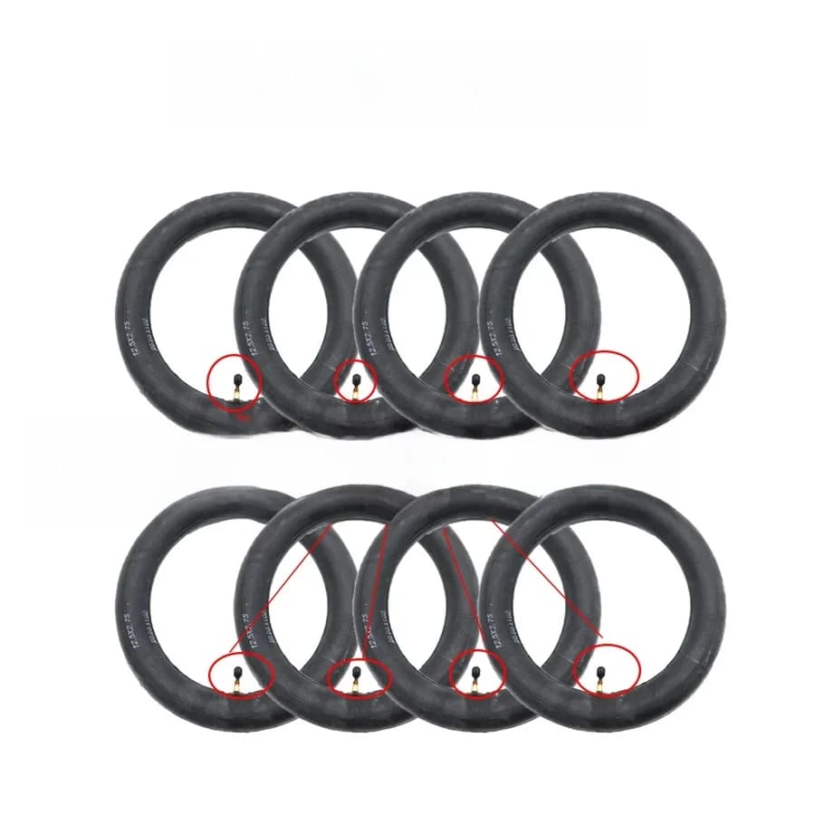 Chambre à air pneumatique de 12,5x2,75 pouces avec valve à 90 degrés pour mini scooter électrique et moto S