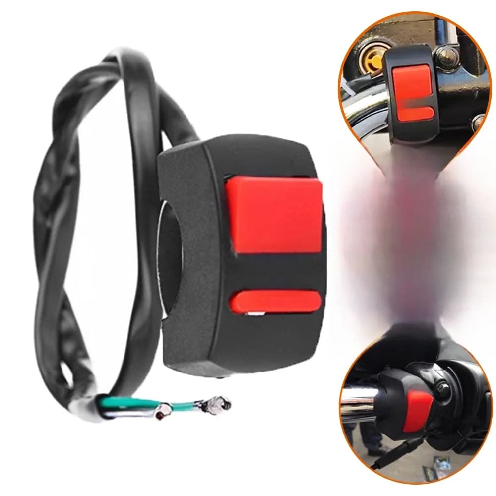 Bouton ON/OFF Universel pour Guidon de Moto, RL, DC 12V