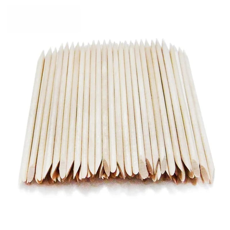 Lurayee – poussoir à cuticules pour ongles, bâtons en bois Orange, dissolvant de manucure, Design en bois, vernis à ongles Gel, bâton de dessin pour Nail Art