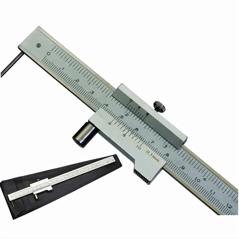Pied à coulisse de marquage 0-200 mm avec traçeur en carbure, règle de marquage parallèle, instrument de mesure, outil, aiguille 1 pièce offerte