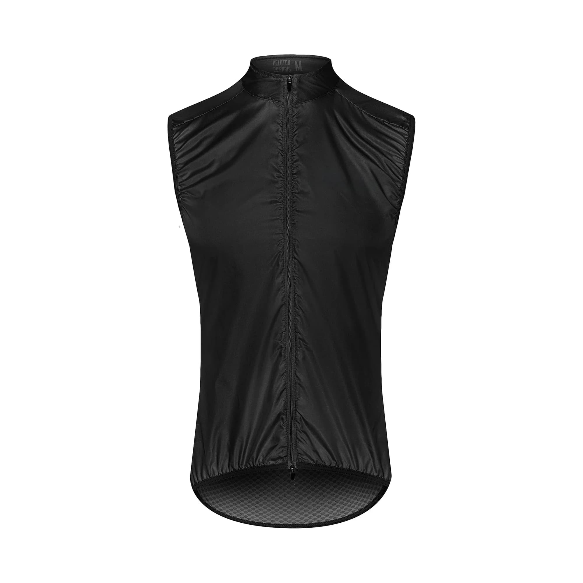 Peloton De Parise – gilet De vélo en tissu, coupe-vent/imperméable, sans manches, noir, pour hommes