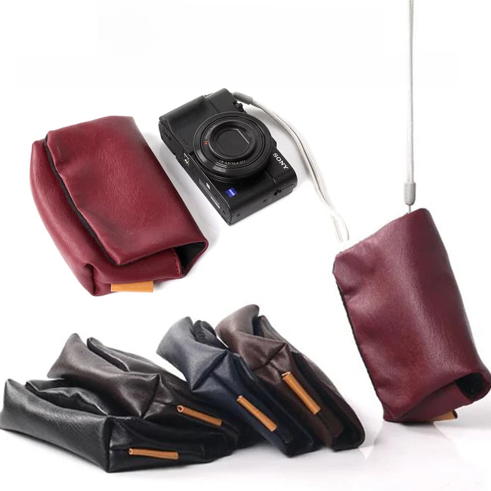 Sac en cuir PU pour appareil photo Sony, sac à main unique, sac de rangement, protection, convient pour Jas100, M2, M3, figurine, M5, Micro, M5a, M6, M7