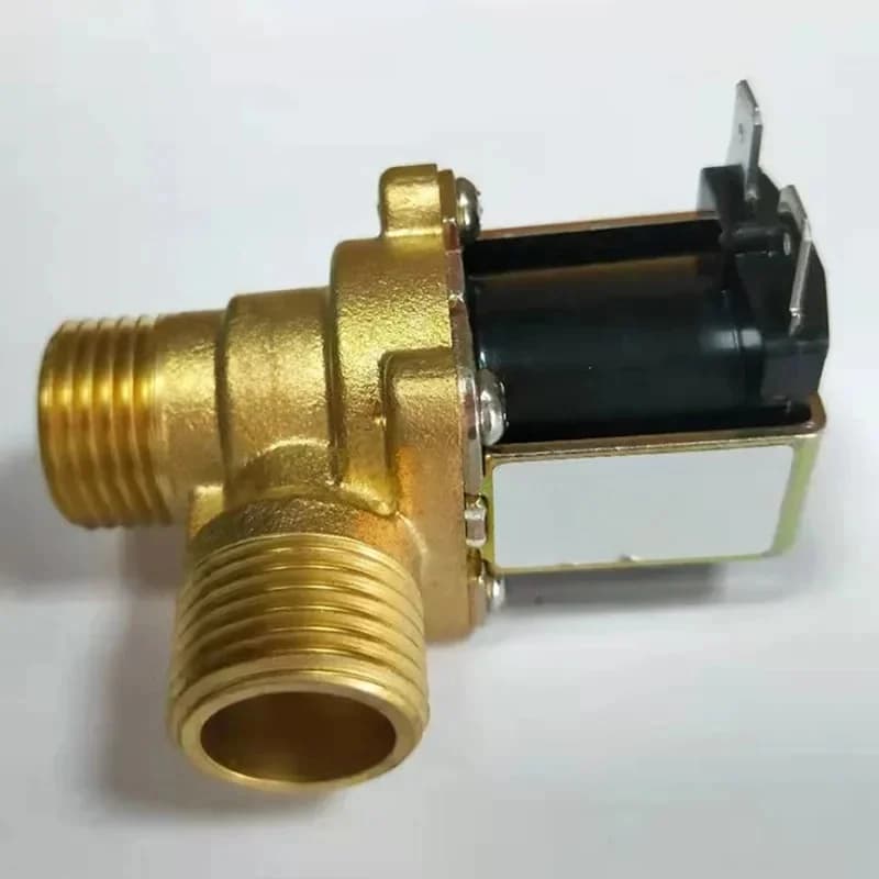 Électrovanne électrique en laiton, 12V DC, Chr15 G1/2, interrupteur d'entrée d'eau normalement fermé avec filtre