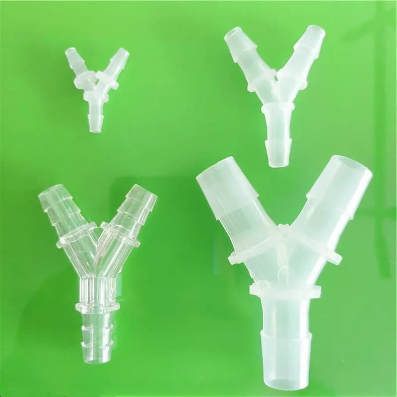 18 tailles 2.4-19.5mm égal Y Type tuyau té en plastique Silicone Tube connecteurs de tuyau d'eau S751 Joint Aquarium pièces livraison directe
