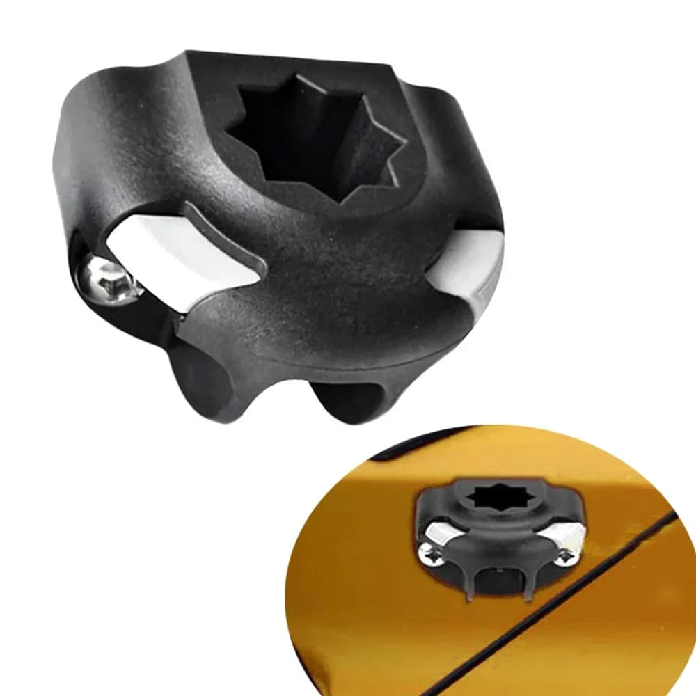 Support de canne à pêche Durable pour bateau, canoë, Kayak, Base de montage, matériel en Nylon, Kits en acier inoxydable, accessoire avec vis