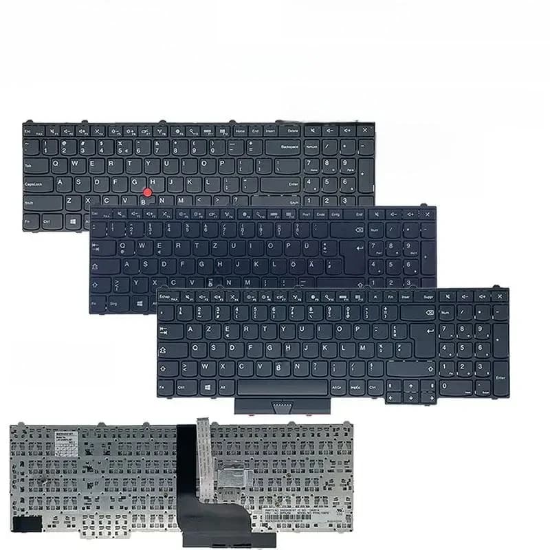 Clavier pour ordinateur portable Lenovo Thinkpad P50 P70 P51 P71, DE GR IT CH SWS US FR TR NO CZ DK PT TH CFR LT KR Azerty Qwertz