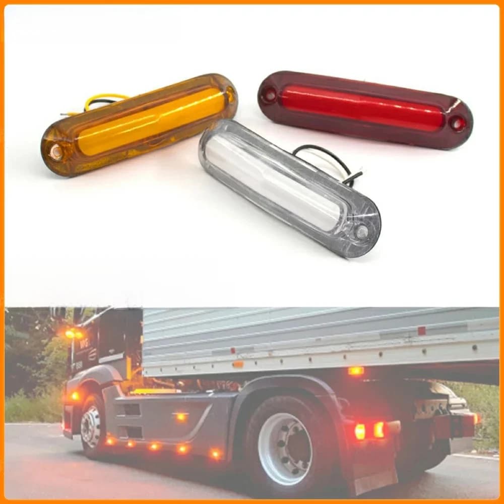 6x/10x12V 24V feux de position latéraux LED 6 lumière LED pour remorque camion camion Orange blanc rouge indicateur lampe accessoires automobiles