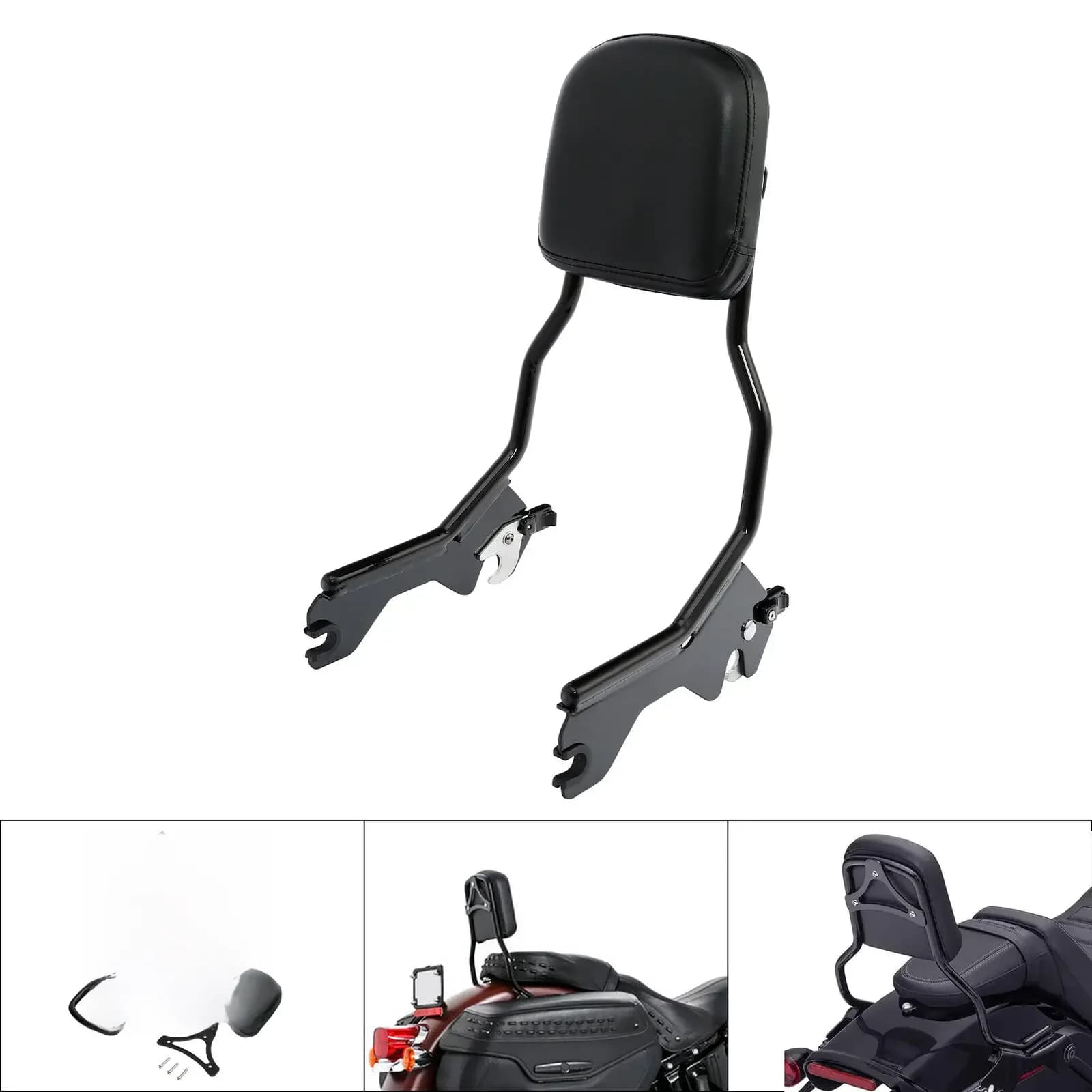 Sissy Bar avec dossier vertical et coussin pour Harley Softail Low Rider FXLR ST FXLRST 2018-2023 Sport Glide FLSB 2018-2025 Moto