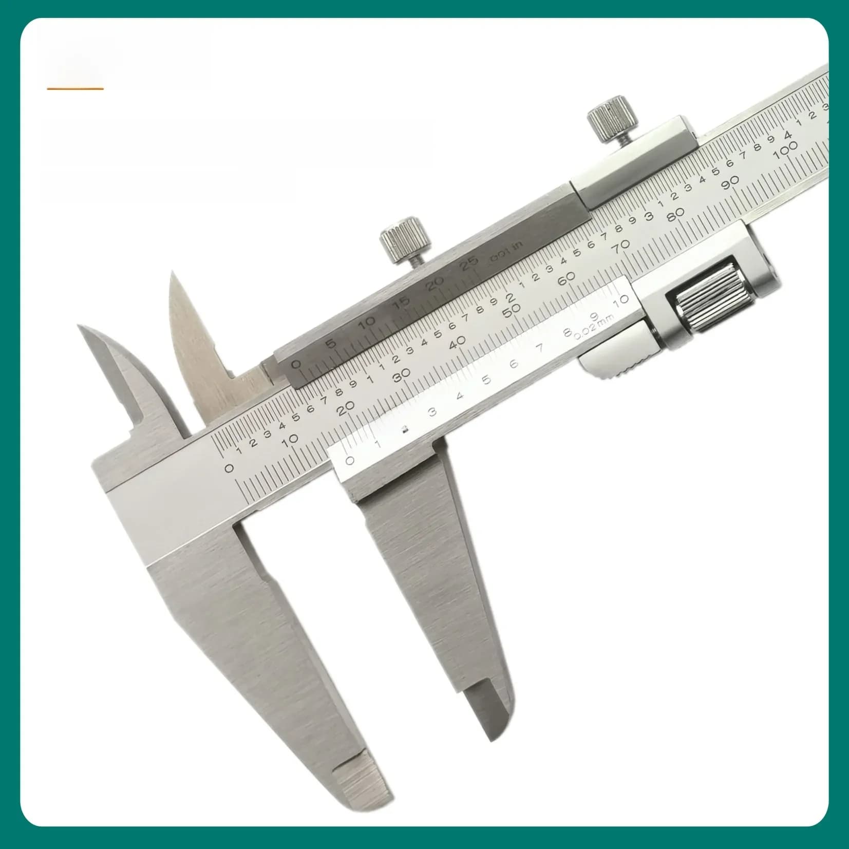 Pied à coulisse INSTAR monobloc en acier inoxydable 150 mm/6" norme DIN 200 mm/8" avec réglage fin 300 mm/12"