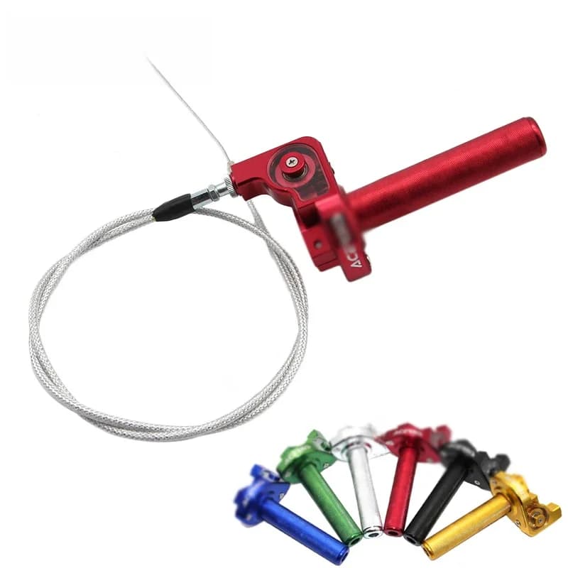 Alconstar- 7/8 ''guidon de moto poignée d'accélérateur AC Twister rapide + câble pour Honda CRF230 CR80 Kawasaki KLX Dit Pit Bike