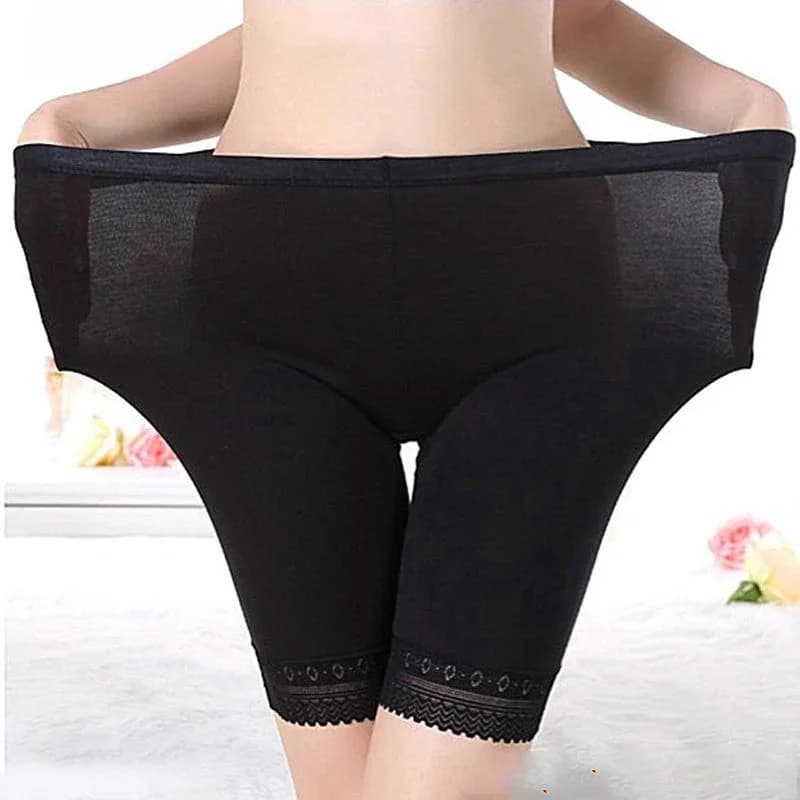 Short de sécurité sans couture pour femme, grande taille, 5XL, 402, élastique, sous-jupe, short, sexy, dentelle, anti-frottement, culotte Boyshort