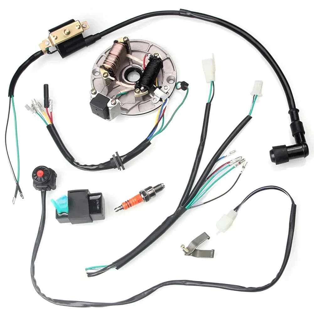 Bobine CDI pour Liqu125cc Kick Start D343 Pit Bike, Câblage SFP, Fil 4 Temps, Moto, Neuf